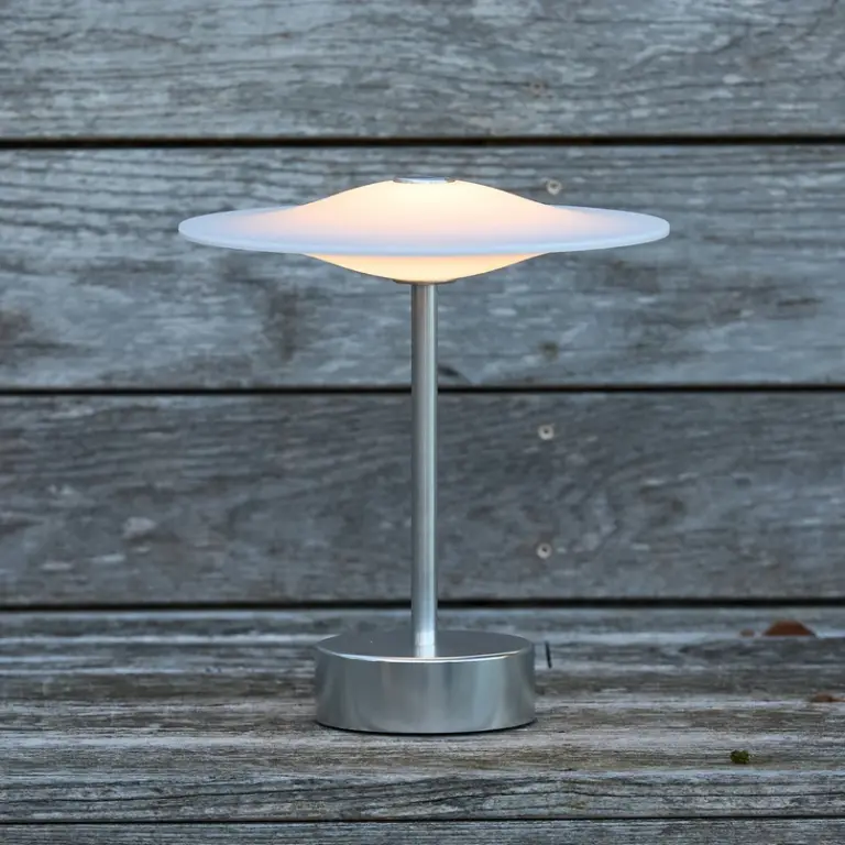 Piet Hein Sinus 22 Stål (IP44) Bordlampe