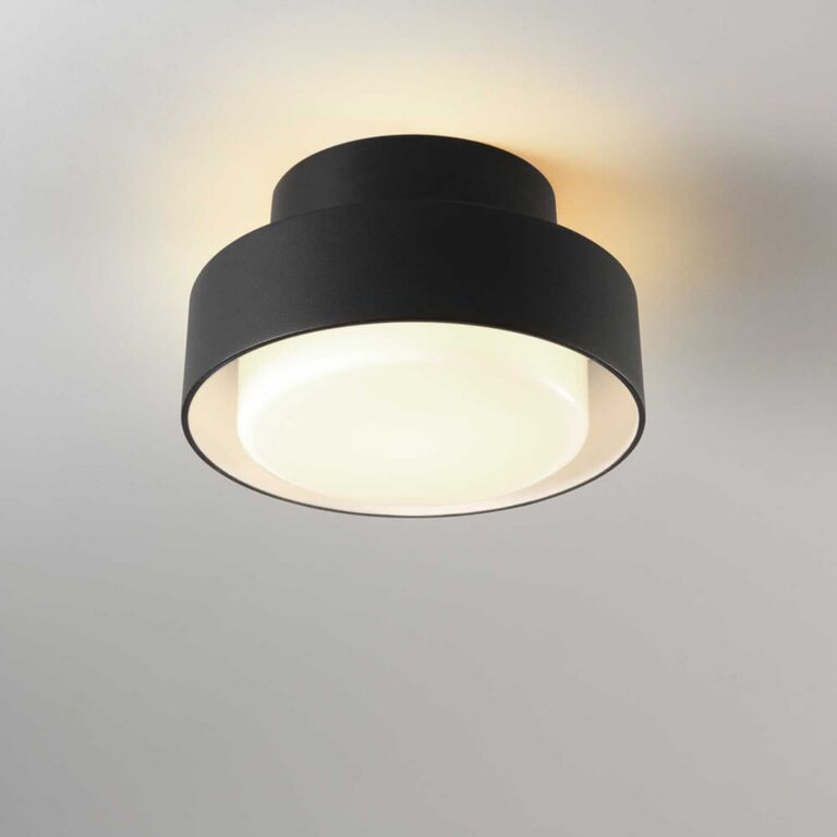 Plaff-On udendørs væglampe/loftlampe, sort – MARSET - Terrasse - Aluminium