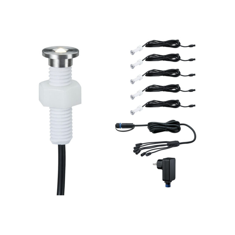 Plug & Shine indbygningslampe 93695, 5-lampe Paulmann - Moderne - Metal - Med én lyskilde