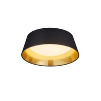 Ponts LED loftlampe 34 cm sort/guld