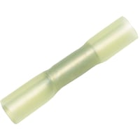 Pressemuffe m. krymp, 2,63 til 6,64 mm (gul) - 100 stk