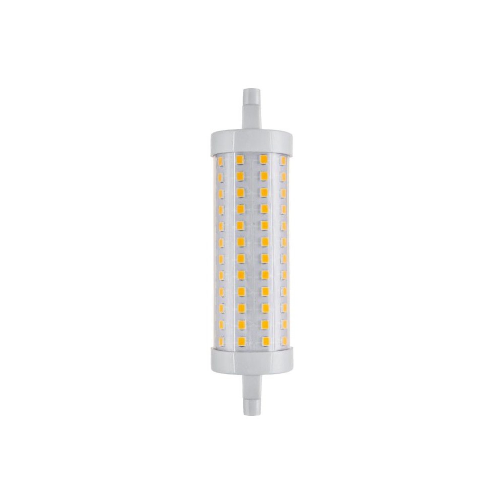 R7S 118mm / 12,5W dæmpbar LED pære - 1520lm, klar glas, 3000K