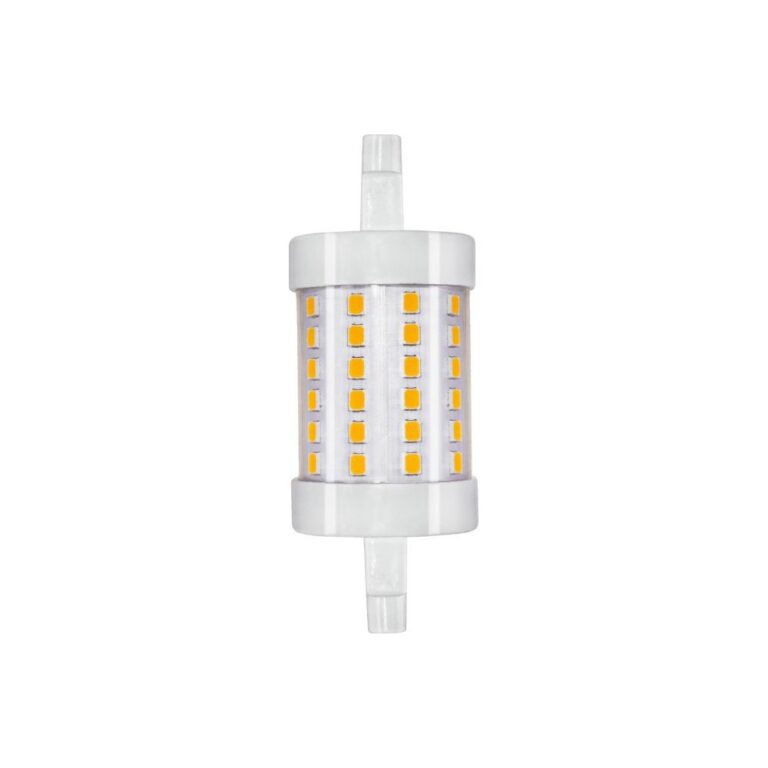 R7S 118mm / 8W dæmpbar LED pære - 950lm, 3000K, klart glas