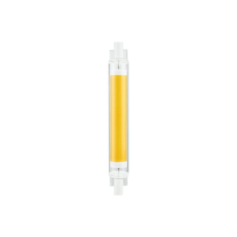 R7S 118mm / 9W dæmpbar LED pære - 1055lm, COB, keramisk, 3000K