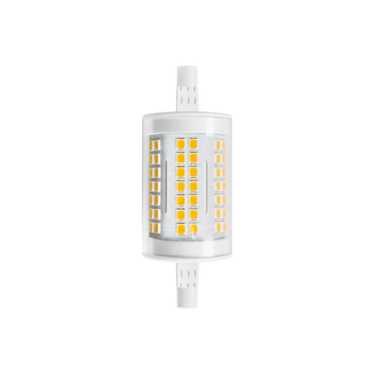 R7S 78mm / 11W LED pære - 1600lm, 3000K, klar glas, keramik
