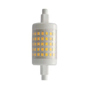 R7S 78mm / 7W LED pære - Erstat 50W, 700lm, plast, 28mm diameter
