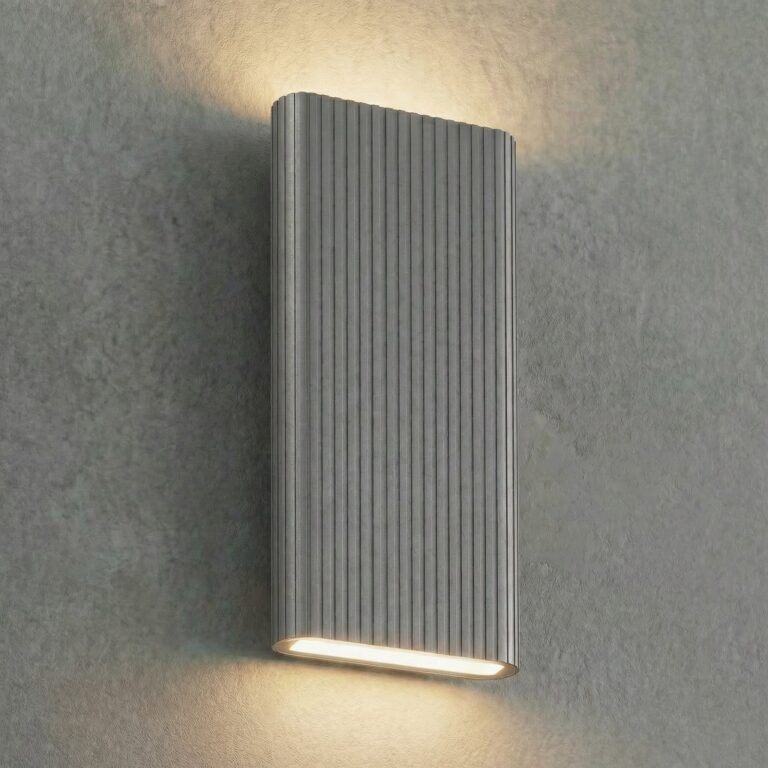 Raija udendørs LED-væglampe, antracit, 40 cm, CCT Lucande - Moderne - Aluminium - Kantet
