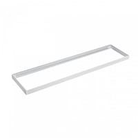 Ramme til LED panel, 30x1200 mm, hvid, 6,5 cm højde, til direkte montering