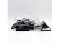 RealPower 463614, 12 Lampe( r), LED, Varm hvid, 2200 K, Indendørs/udendørs, Sort