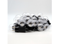 RealPower 463627, 24 Lampe( r), LED, Varm hvid, 2200 K, Indendørs/udendørs, Sort