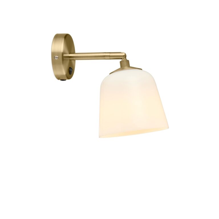 Room 49 Væglampe Ø15 Opal/Antique
