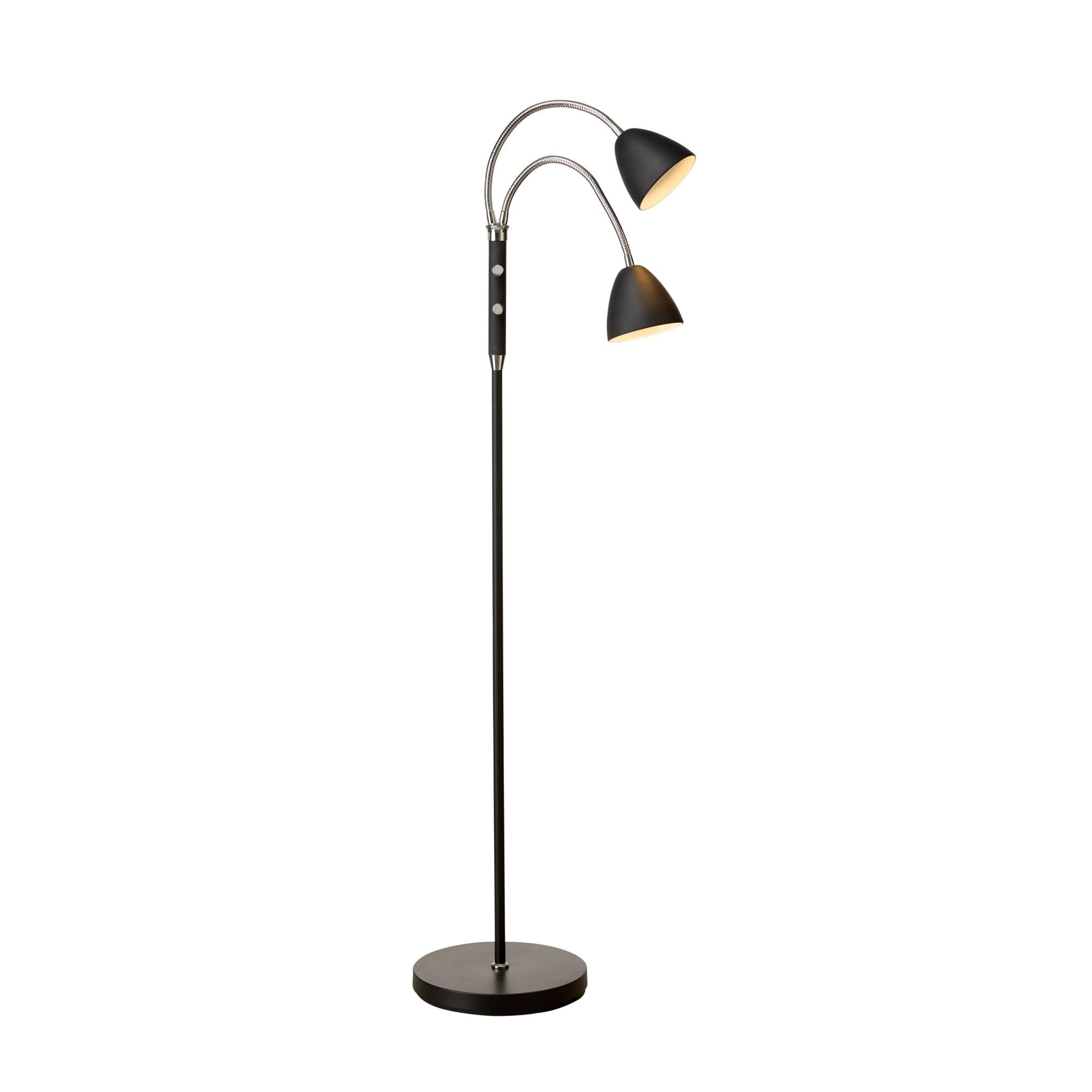 Room Gulvlampe 2-Arm Sort Krom