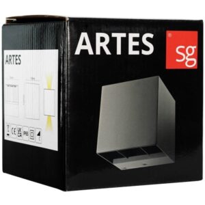 SG Armaturen Artes udendørs væglampe 8W LED 3000K, sort