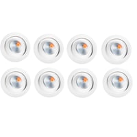 SG LED-spot, Junistar ECO Isosafe, hvid, 2000-2800K (DTW), 7W, 230V, 42, 8-pak