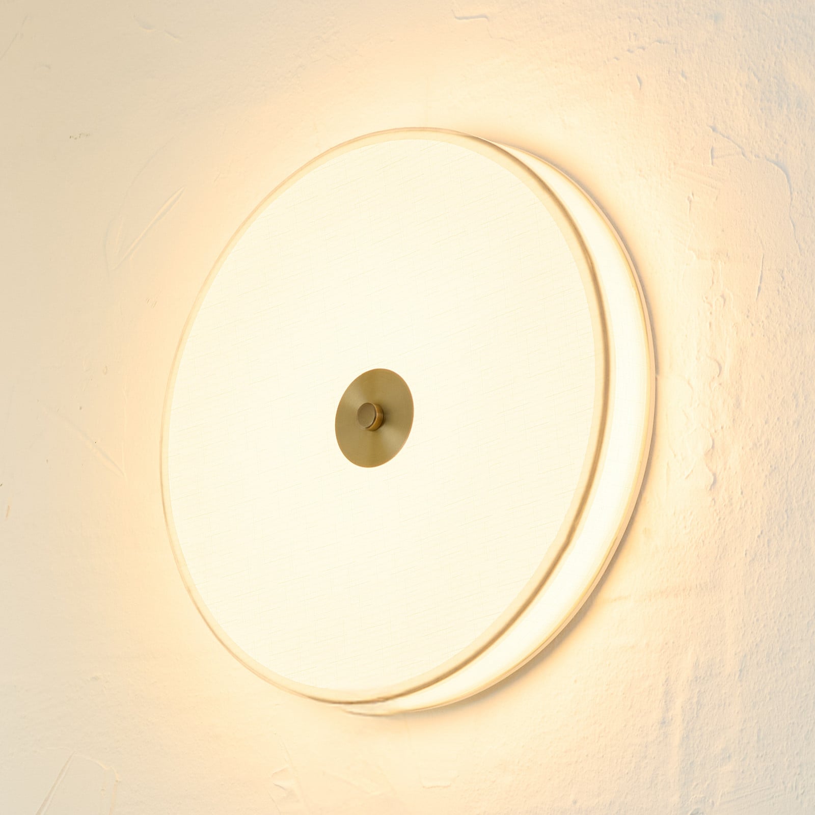 SHADE LED-loftlampe, beige, Ø 40 cm, stepdim Halo Design - Stue - Stof / tekstil - Med én lyskilde