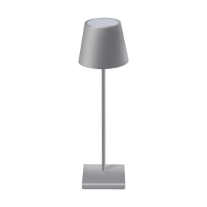 SKU5052 Skrivebordslampe 3W - Genopladelig, LED, Berøringsdæmpbar, 3000K, Grå, hus