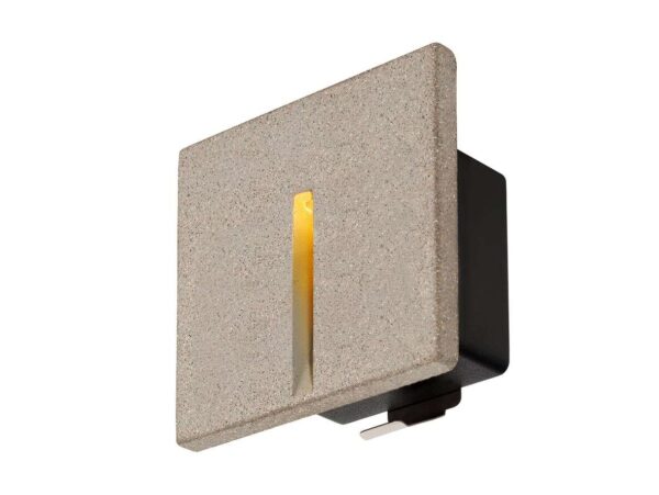 SLV - Concreto LED Udendørs Indbygningsvæglampe Vertical IP65 Light Grey SLV