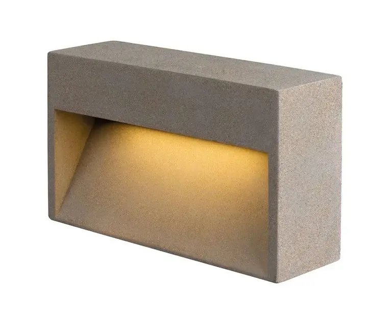 SLV - Concreto LED Udendørs Væglampe L IP65 Light Grey