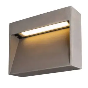 SLV - Concreto LED Udendørs Væglampe M IP65 Light Grey