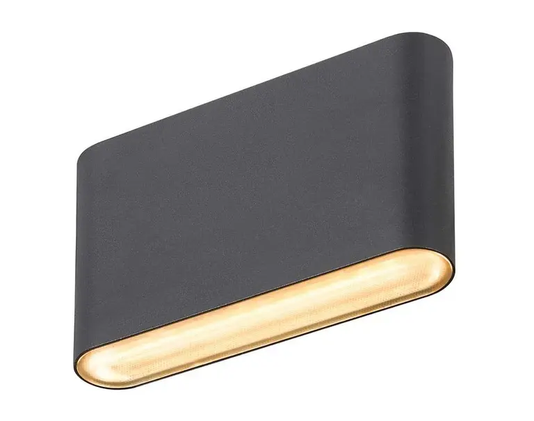 SLV - Oval 14 LED Udendørs Væglampe IP65 Black