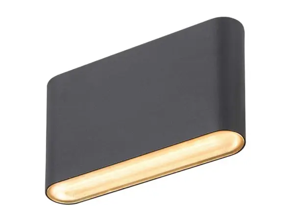 SLV - Oval 14 LED Udendørs Væglampe IP65 Black