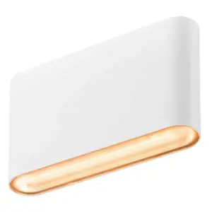SLV - Oval 14 LED Udendørs Væglampe IP65 White