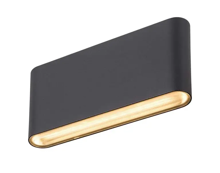 SLV - Oval 18 LED Udendørs Væglampe IP65 Black