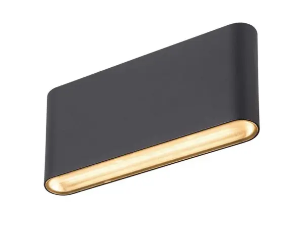 SLV - Oval 18 LED Udendørs Væglampe IP65 Black