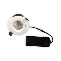 Sabina LED downlight, 230V, 8W, Dim-to-Warm, Ra90, 460 lumen, IP54, mat hvid, rund