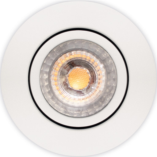 Scan Products Luna Low Profile 2.0 indbygningsspot, 3000K, mat hvid, 6 stk