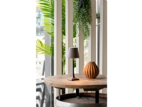 Securit® LED bordlampe MILANO, ledningsfri og genopladelig, sort/grå-brun