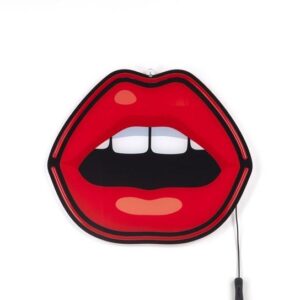 Seletti Blow Mouth LED Væglampe Rød