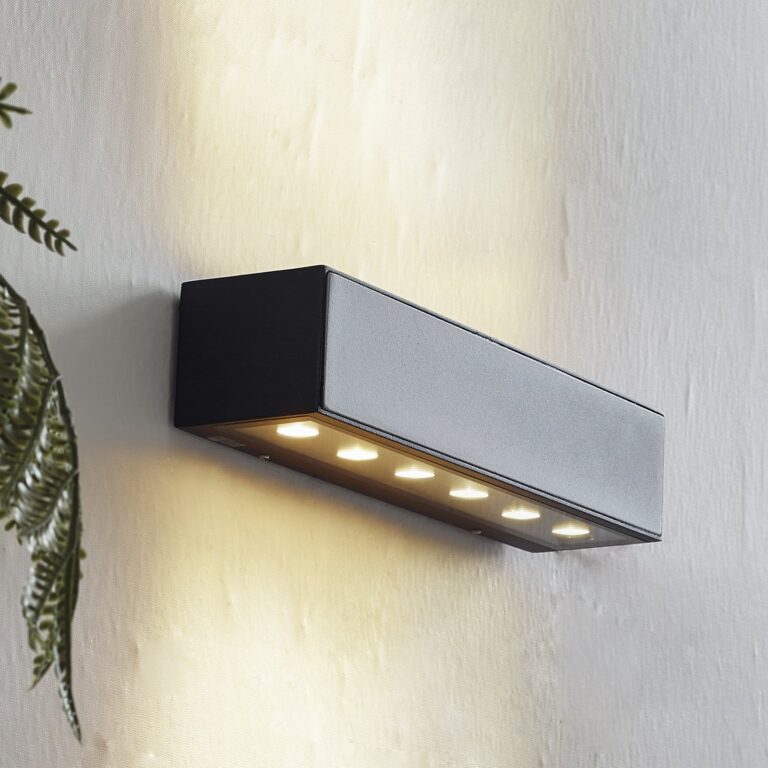 Selim LED Udendørs Væglampe L30 Sort - Lucande - Moderne - Aluminium - Kantet