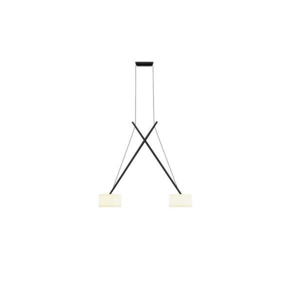 Serien Lighting - Twin LED Pendel Black/Glass