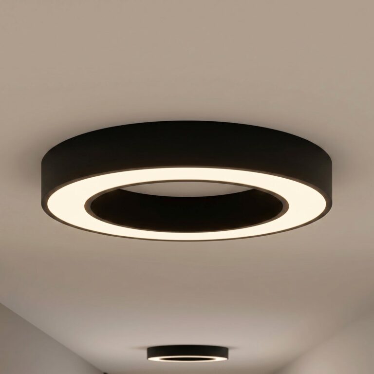 Sharelyn LED-loftlampe, sort, Ø 60 cm, dæmpbar, CCT – Arcchio - Køkken - Moderne - Aluminium - Rund