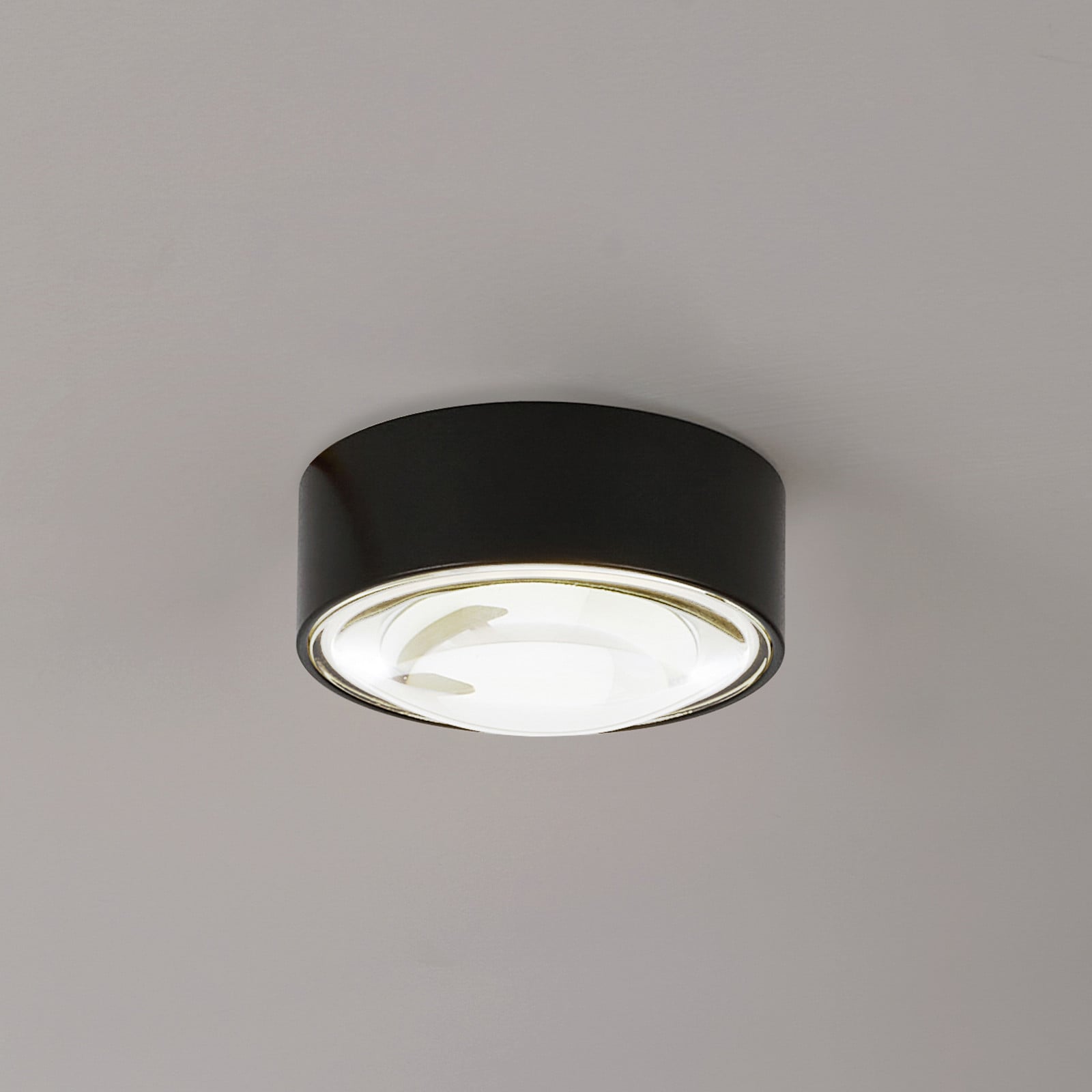 Siaka LED-downlight, sort, Ø 5 cm, metal, IP65 - Lindby - Badeværelse - Moderne - Aluminium - Med én lyskilde