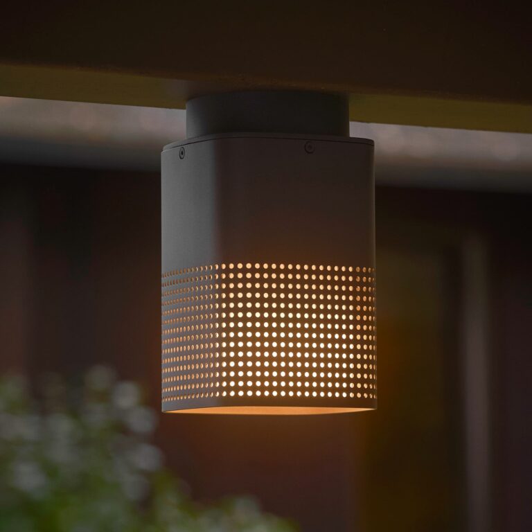 Sidara Seaside udendørs loftlampe, IP54, E27 Nordlux - Altan - Moderne - Aluminium - Kantet