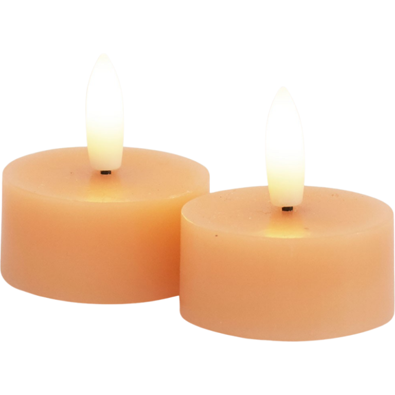 Sirius Sille LED fyrfadslys, batteri, orange