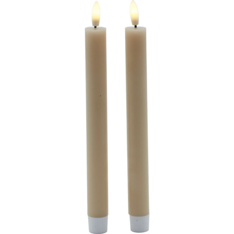 Sirius Sille LED kronelys, batteri, lysbrun