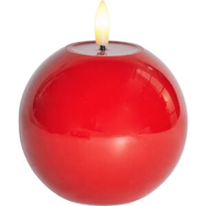 Sirius Sille rundt LED bloklys, batteri, rød