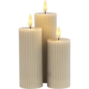 Sirius Smilla LED bloklys, genopladelig, grå