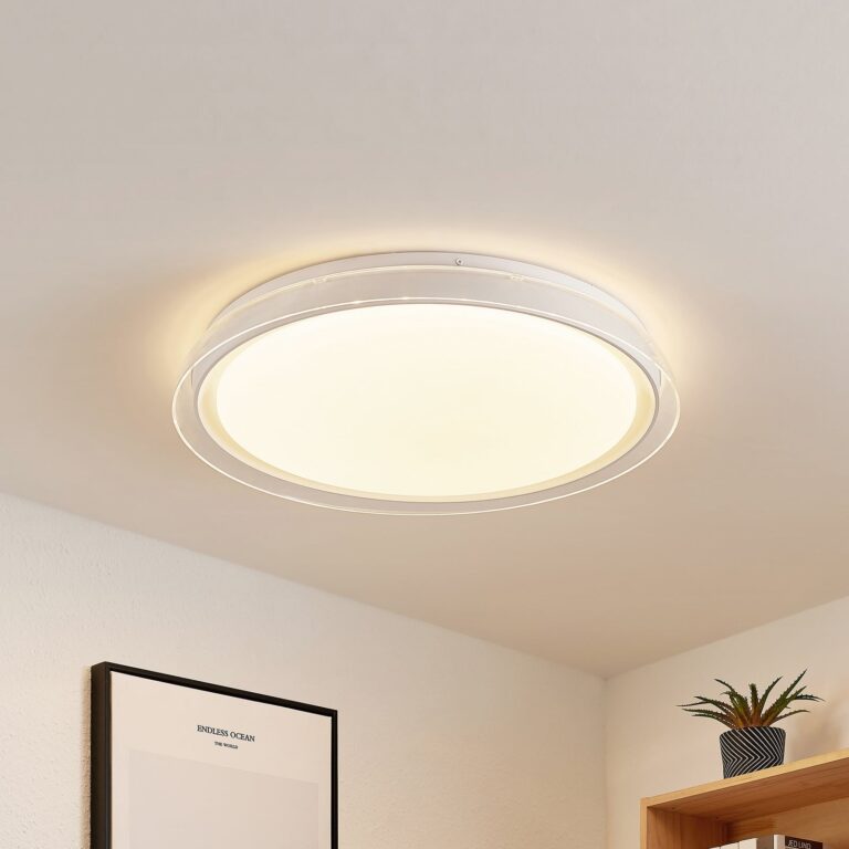 Sleya LED Loftlampe White - Lindby - Stue - Moderne - Plastik - Rund