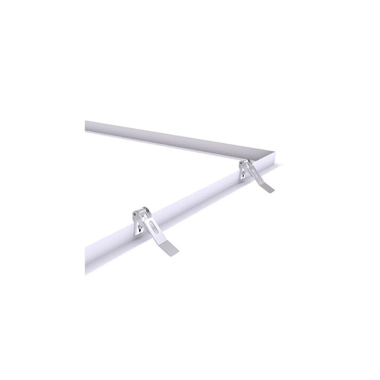 Smart click indbygningsramme i hvid til 60x60 LED paneler (25mm høj)