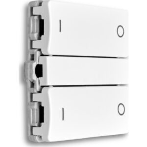 Smartkontakten Casambi batteritrykt til LK Fuga tænd/sluk og op/ned, hvid