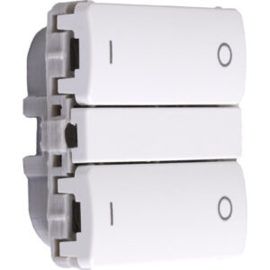 Smartkontakten Zigbee batteritryk til LK Fuga, tænd/sluk, hvid