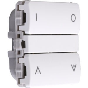 Smartkontakten Zigbee batteritryk til LK Fuga, tænd/sluk og op/ned, hvid