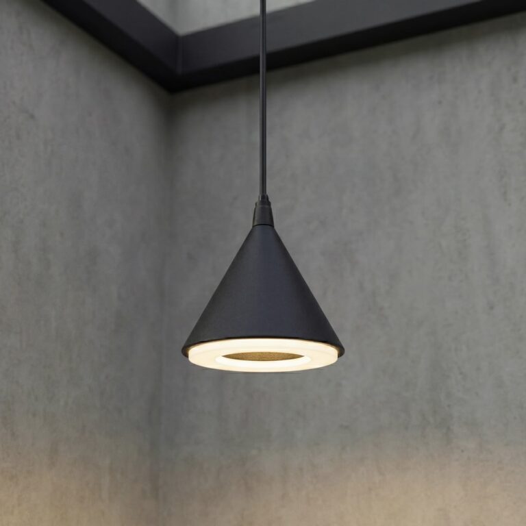 Soran udendørs LED-hængelampe, sort, metal, IP44, Ø 15 cm Lindby - Moderne - Med én lyskilde