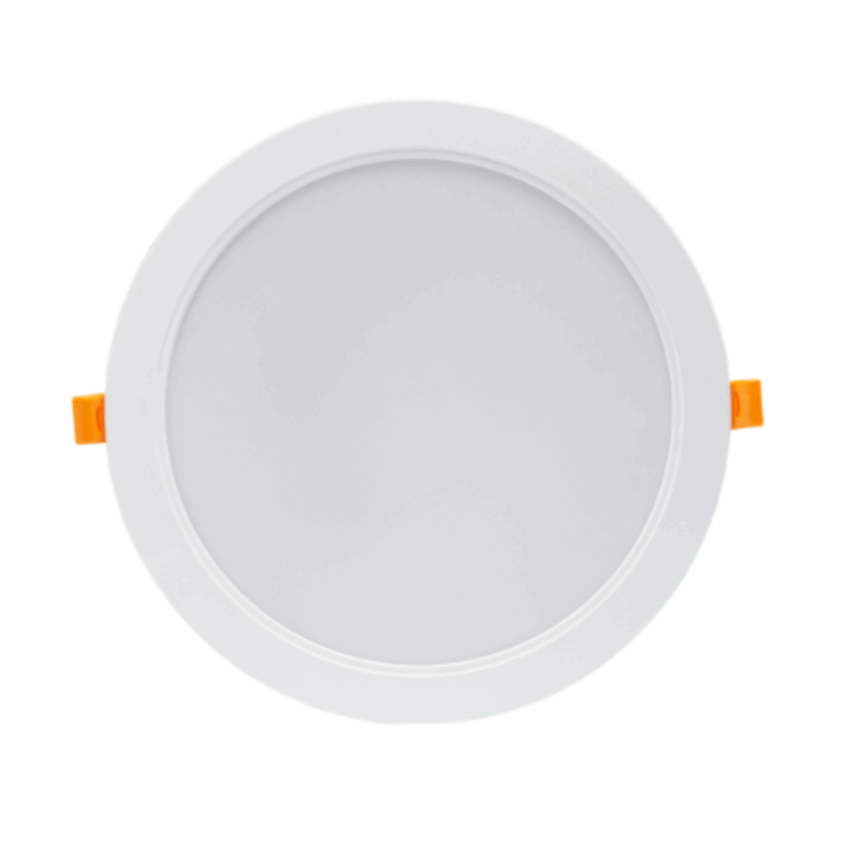 Spectrum 12W LED indbygningspanel - Hul: Ø12 cm, Mål: Ø14,5 cm, 230V, IP54 udendørs