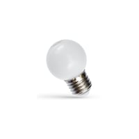 Spectrum 1W LED dekorationspære, hvid, G45, E27 (230V, 55lm, RA80)