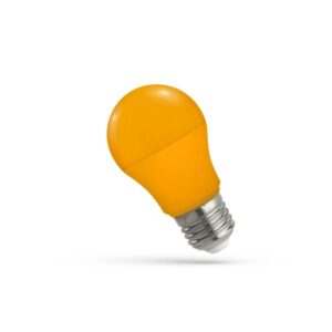 Spectrum 4,9W Orange LED pære - Matteret, E27, A50, 230V